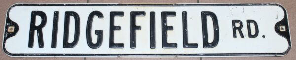 Ridgefield Rd Streetsign