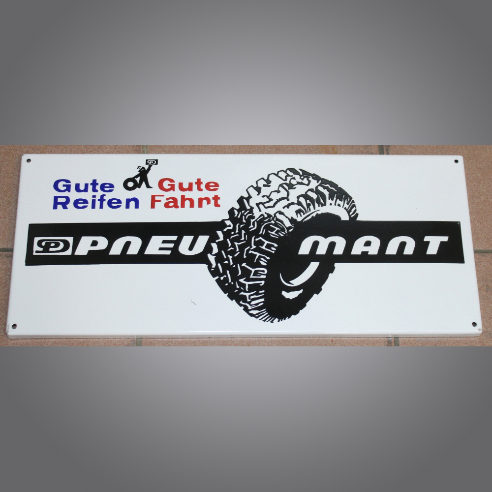 Mant-Pneu-Emailschild