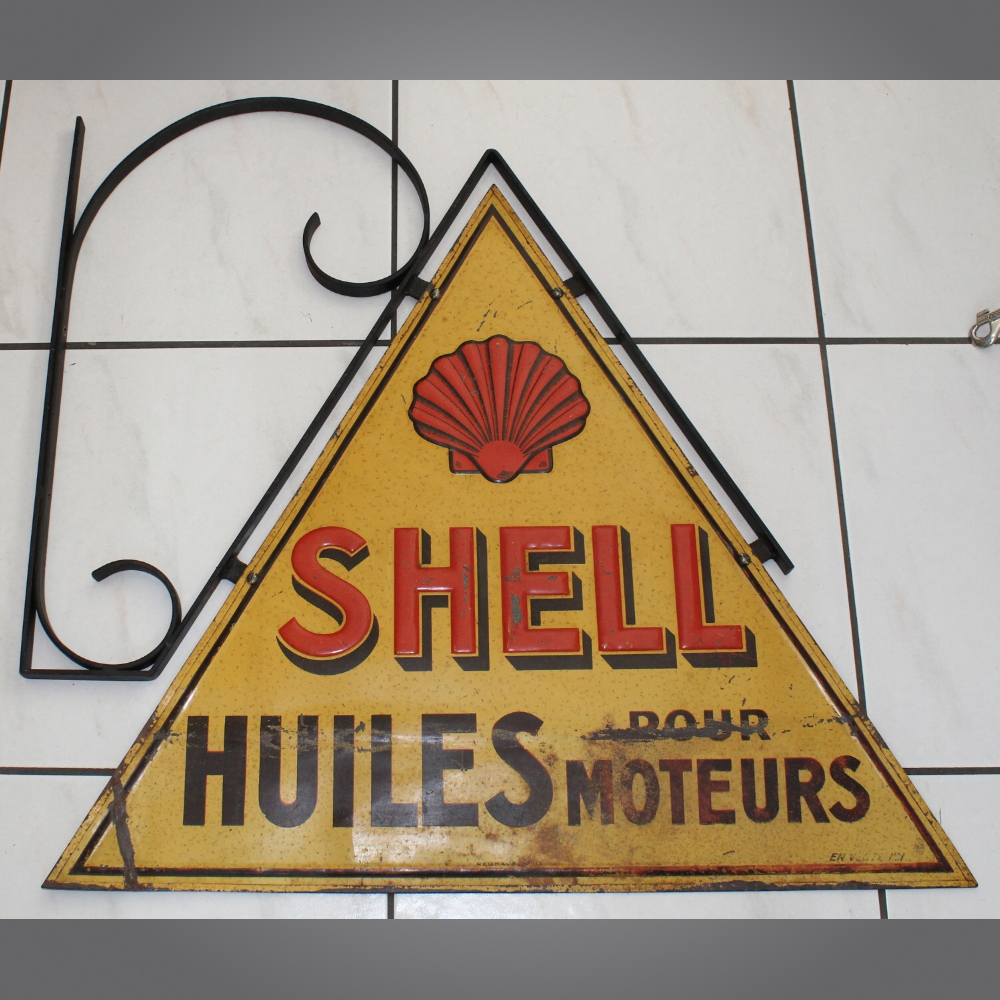 Shell-Huiles-Blechschild
