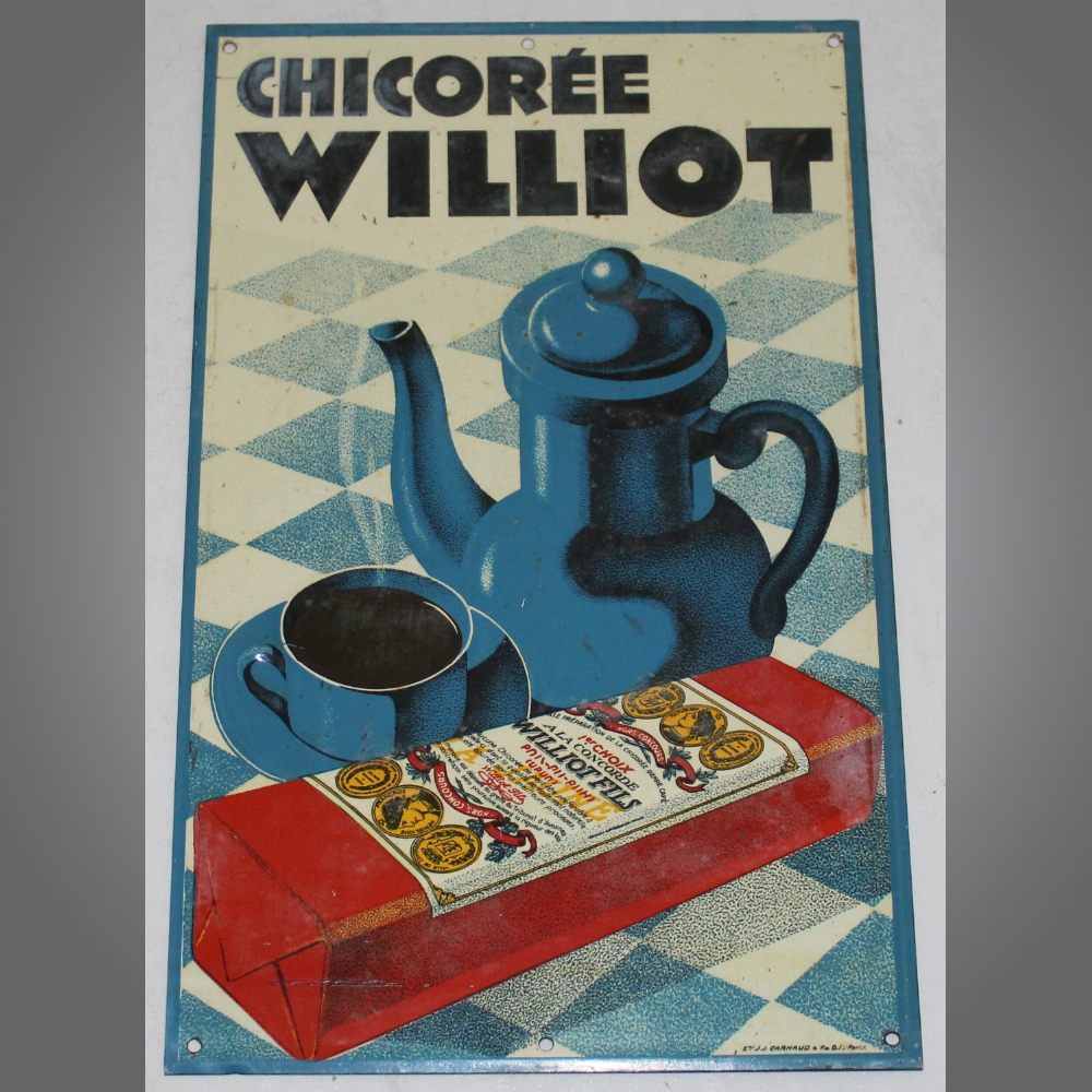 Williot-Chicorée-Blechschild