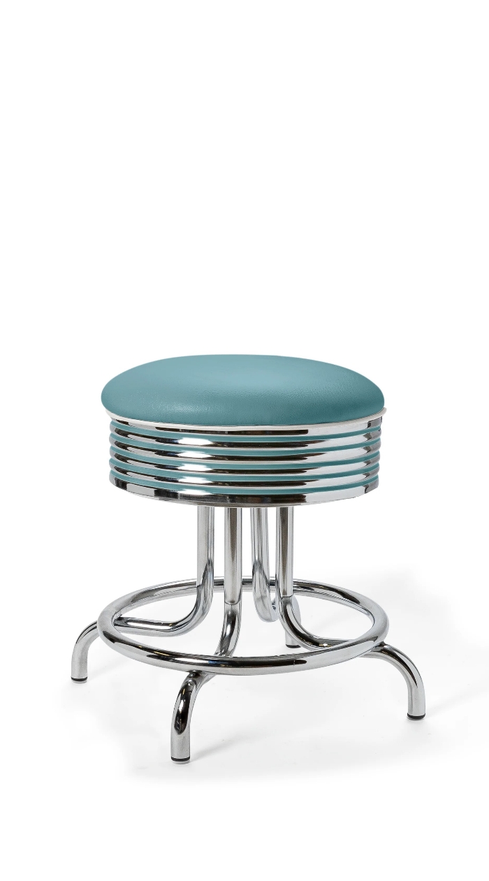 Airline Barstool WP48 Chrome Blue BelAir Furniture kl