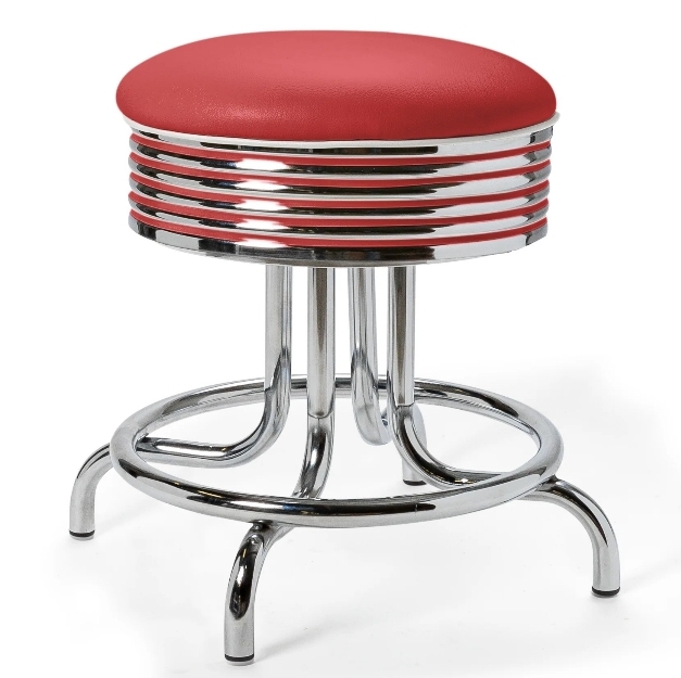 Airline Barstool WP48 Chrome Red BelAir Furniture kl