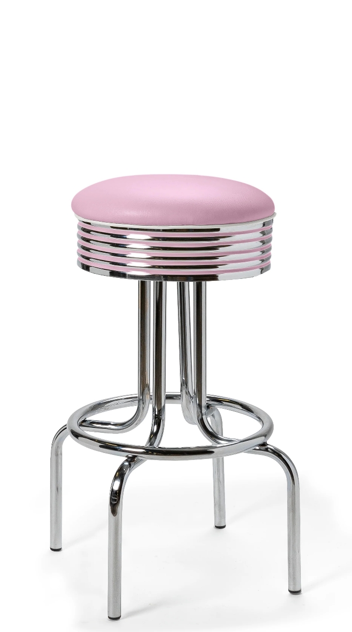 Airline Barstool WP77 Chrome Lilac BelAir Furniture kl