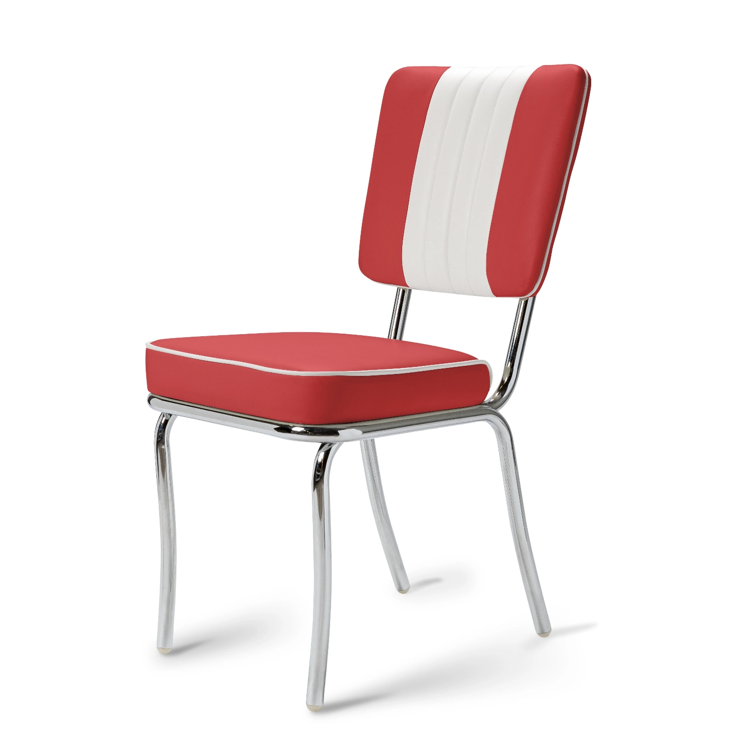 Arcade Chair CB Chrome Red BelAir Furniture