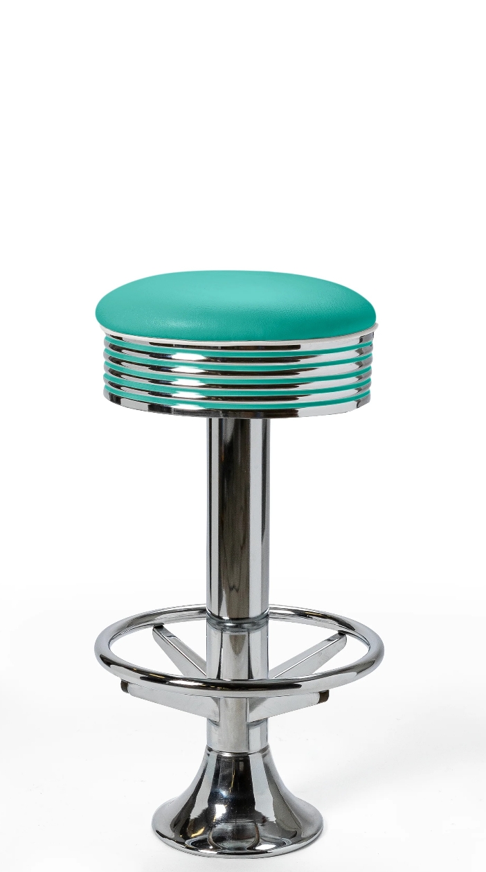 Casey Barstool Footring WP77 Turqoise BelAir Furniture kl