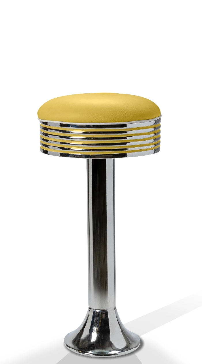 Casey Barstool WP77 Chrome Yellow BelAir Furniture kl