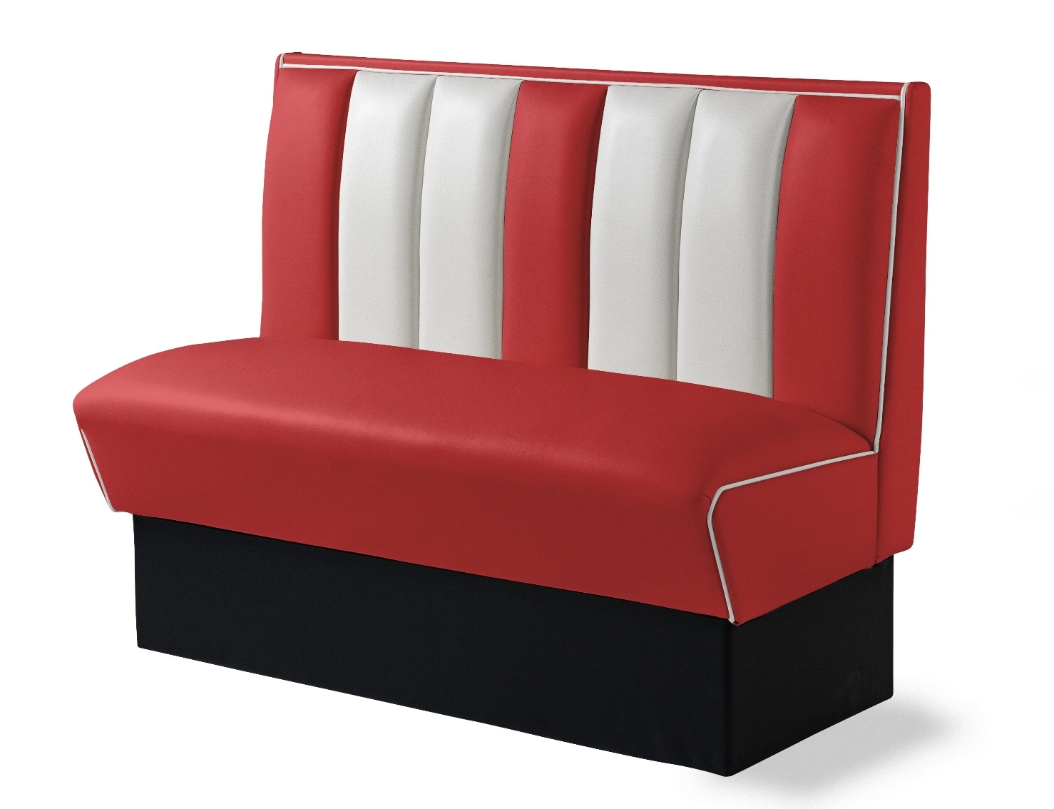 Diner Booth Single Booth CB120 Red BelAir Furniture kl