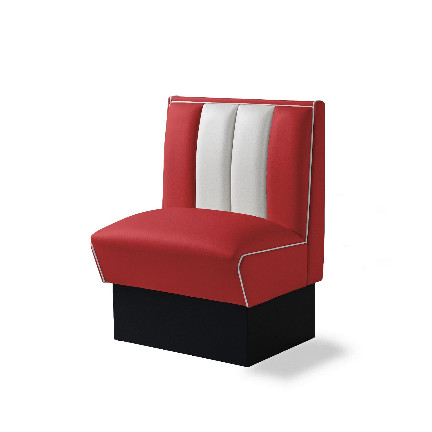 Diner Booth Single Booth CB70 Red BelAir Furniture