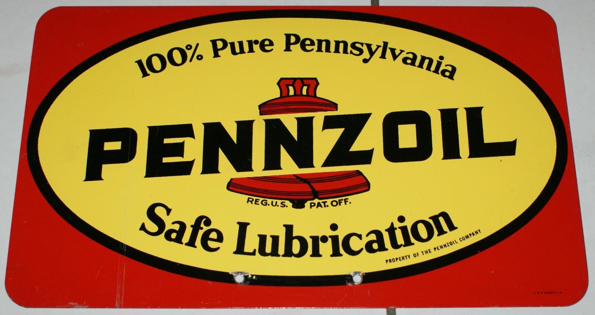 Pennzoil-Blechschild 1