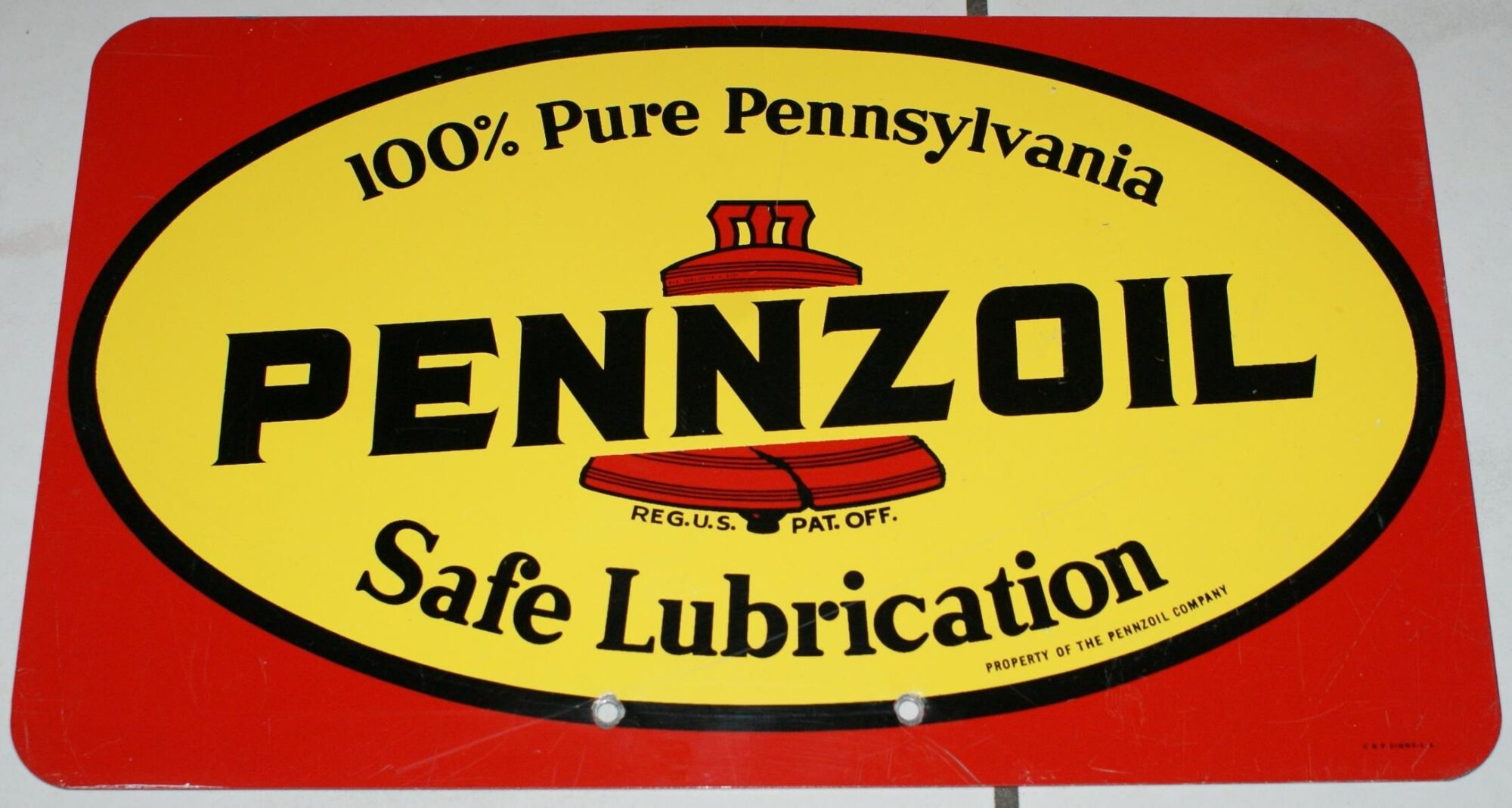 Pennzoil-Blechschild 2