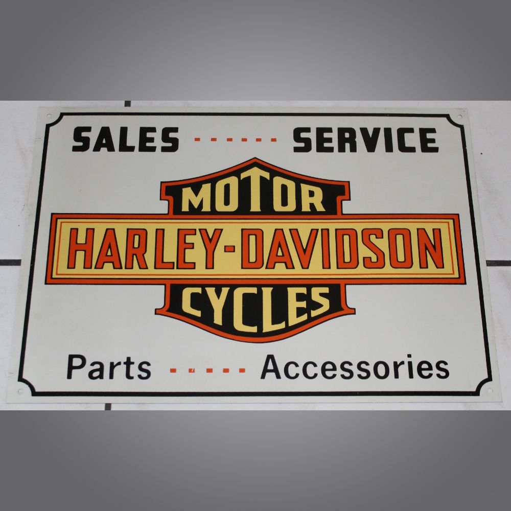 Harley-Davidson-Blechschild-70s