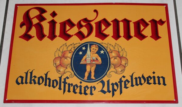 Kiesener Apfelwein Blechschild 1