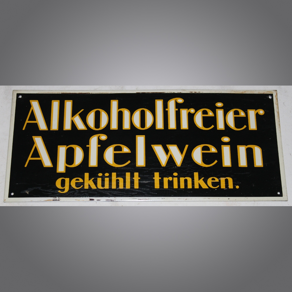 Alkoholfreier-Apfelwein-Blechschild