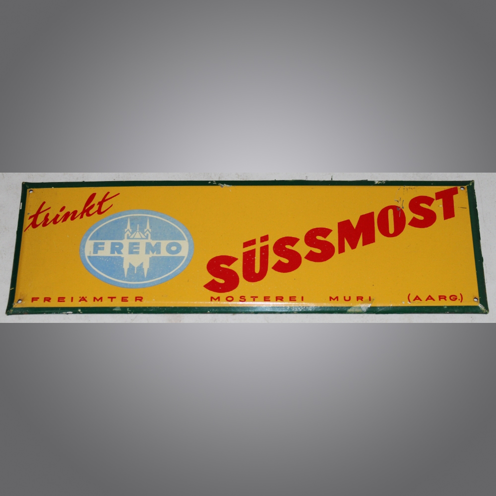 Fremo-Süssmost-Blechschild