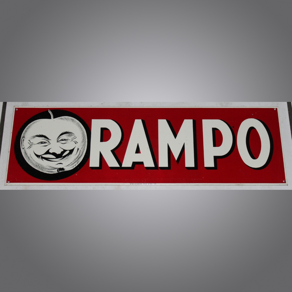 Rampo-Apfelsaft-Blechschild