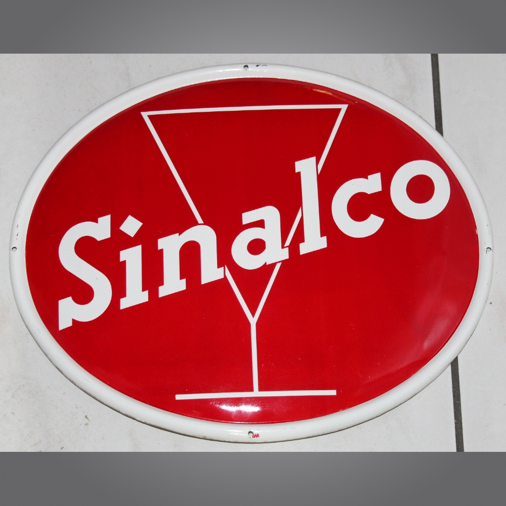 Sinalco-Blechschild-Oval