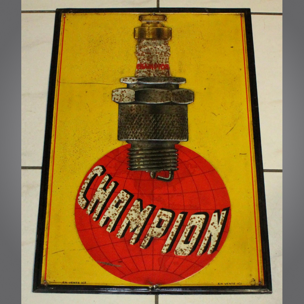 Champion-Blechschild