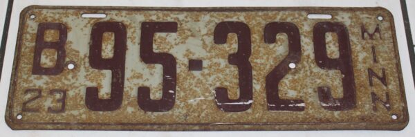 License Plate MINN1923