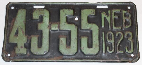 License Plates Neb1923