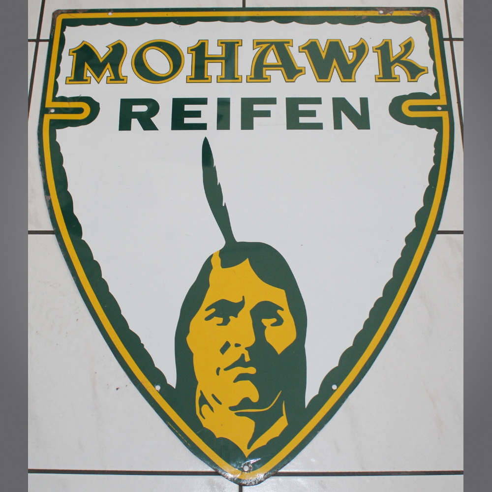 Mohawk-Reifen-Blechschild