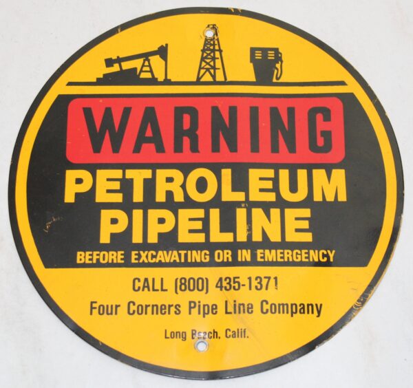 Warning Petroleum Pipeline Blechschild 1
