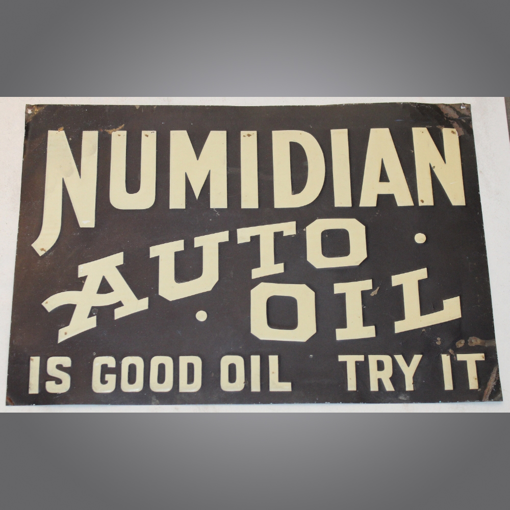 Numidian-Auto-Oil-Blechschild