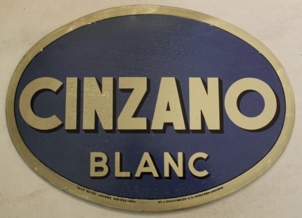 Cinzano Blanc Blechschild 1