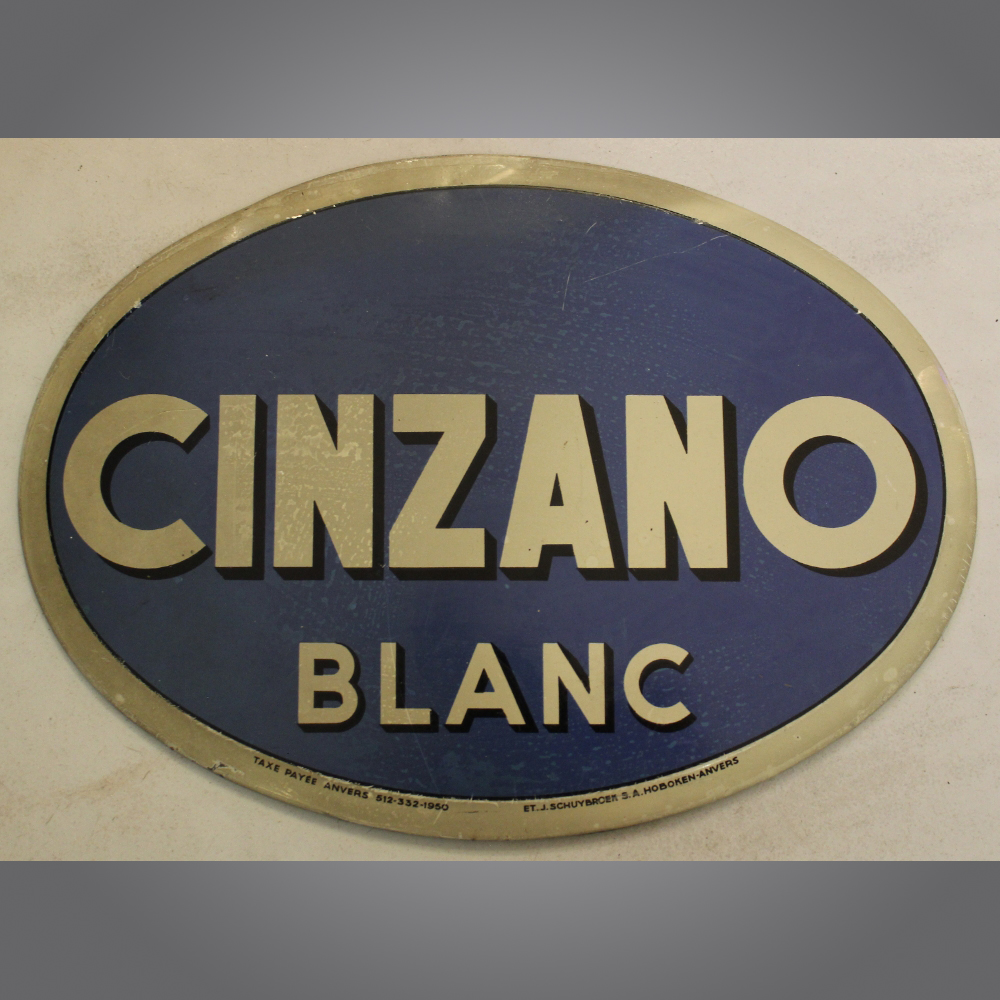 Cinzano-Blanc-Blechschild