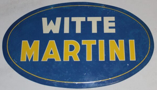 Martini Witte Blechschild 1