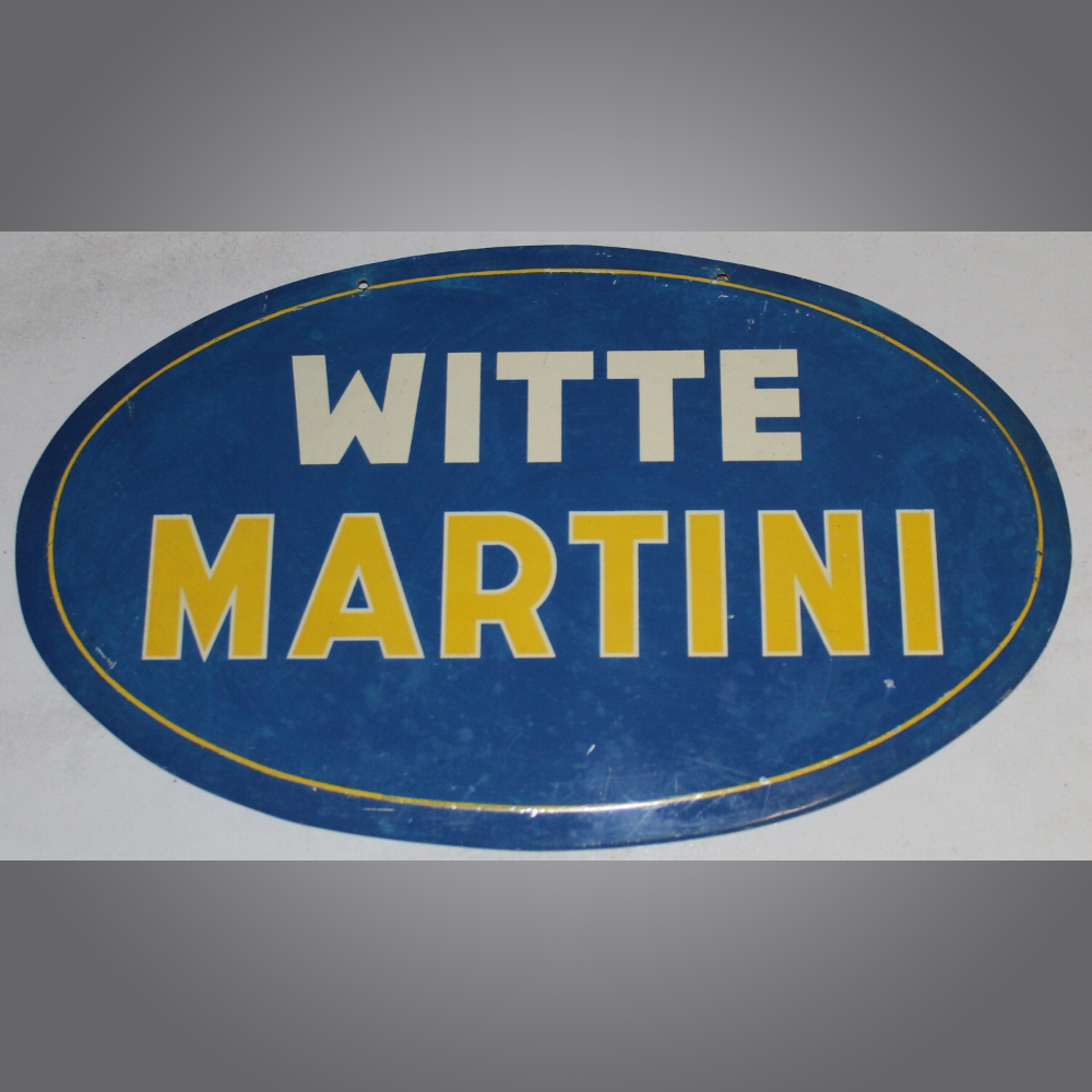 Martini-Witte-Blechschild