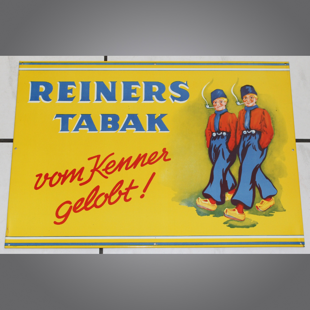 Reiners-Tabak-Blechschild