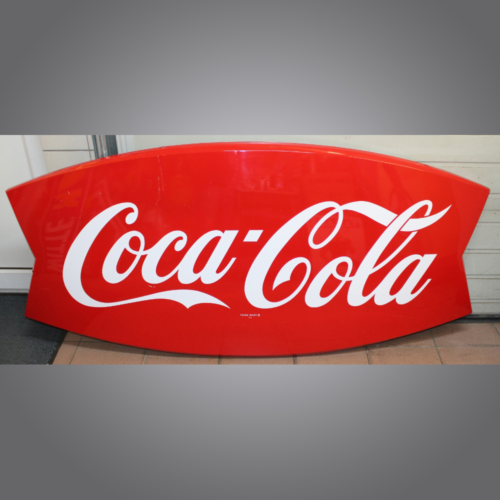 Coca-Cola-Fishtail-Blechschild