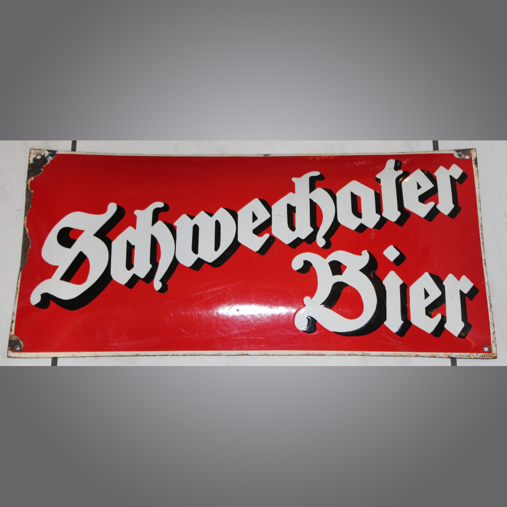 Schwechater-Bier-Emailschild