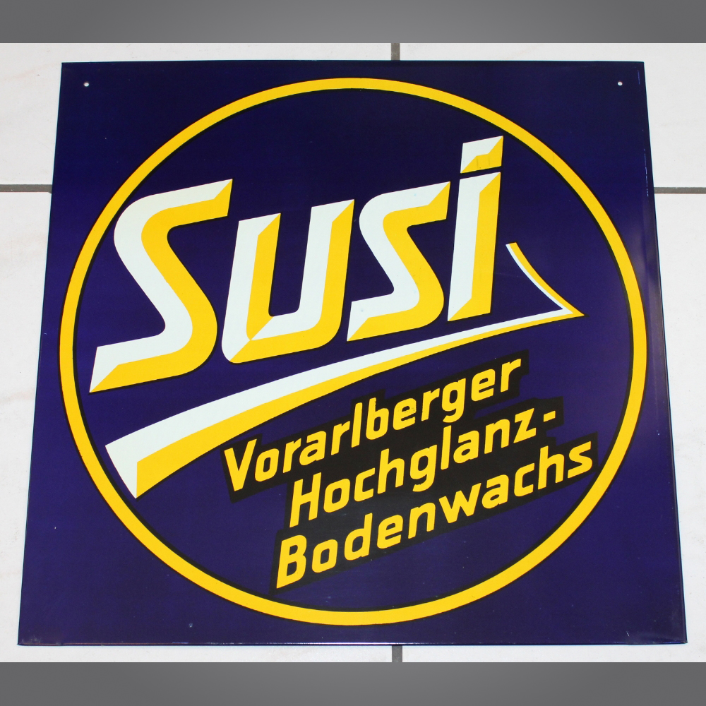 Susi-Bodenwachs-Blechschild