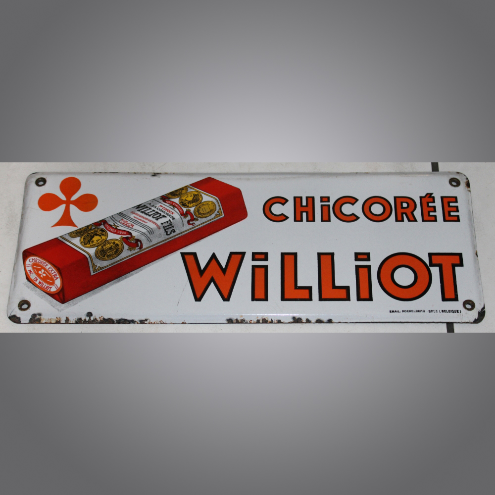 Williot-Chicorée-Emailschild