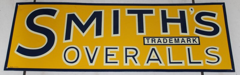 Smiths Overalls Blechschild 1