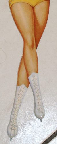 Veedol Pin-Up Blechschild Schärpe 3